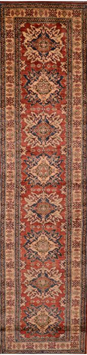 Kazak Red Runner Hand Knotted 28 X 109 Area Rug 100-109371 Image 0