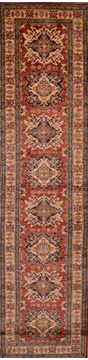 Kazak Red Runner Hand Knotted 2'8" X 10'9"  Area Rug 100-109371