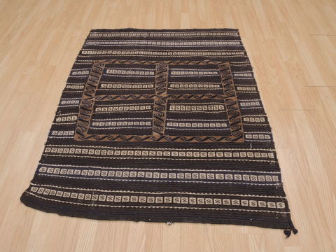 Kilim Brown Flat Woven 39 X 47 Area Rug 100-109374 Image 4