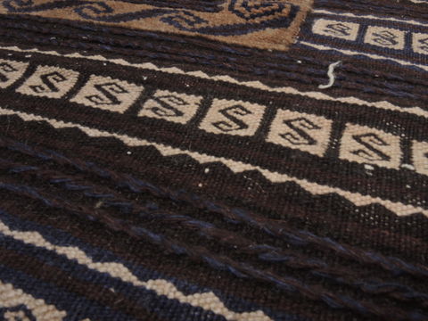 Kilim Brown Flat Woven 39 X 47 Area Rug 100-109374 Image 8