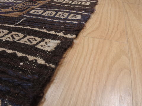 Kilim Brown Flat Woven 39 X 47 Area Rug 100-109374 Image 9