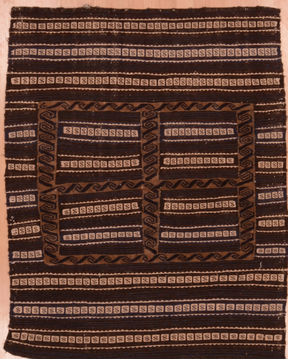 Afghan Kilim Brown Rectangle 3x5 ft Wool Carpet 109374