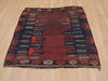 Kilim Red Square Flat Woven 39 X 40 Area Rug 100-109375 Thumb 4