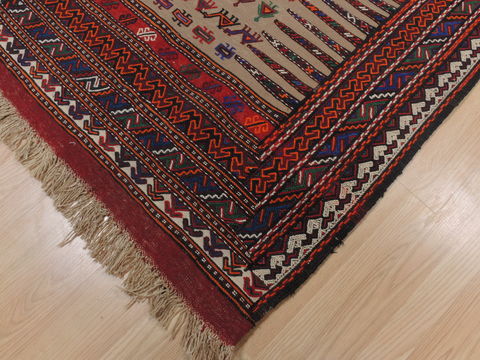 Kilim Red Flat Woven 38 X 47 Area Rug 100-109376 Image 8