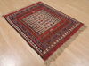Kilim Red Flat Woven 38 X 47 Area Rug 100-109376 Thumb 3