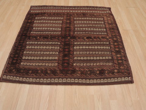 Kilim Brown Square Flat Woven 43 X 46 Area Rug 100-109377 Image 4