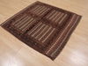 Kilim Brown Square Flat Woven 43 X 46 Area Rug 100-109377 Thumb 3