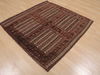 Kilim Brown Square Flat Woven 43 X 46 Area Rug 100-109377 Thumb 6