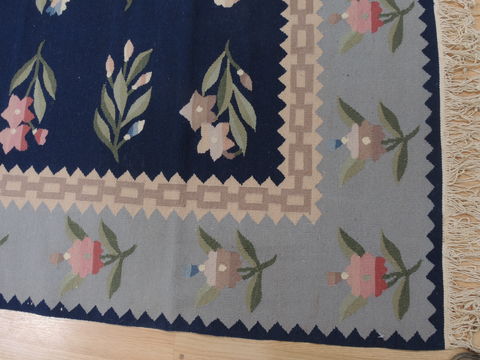 Kilim Blue Flat Woven 40 X 60 Area Rug 100-109380 Image 11