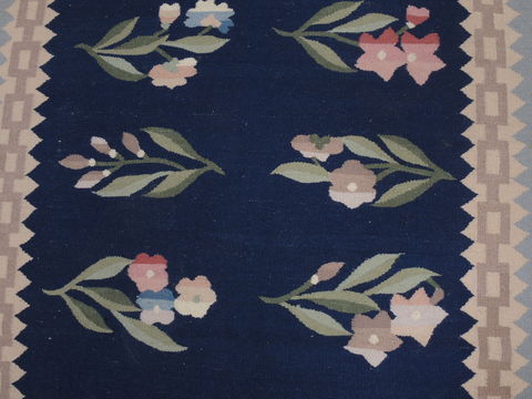 Kilim Blue Flat Woven 40 X 60 Area Rug 100-109380 Image 9