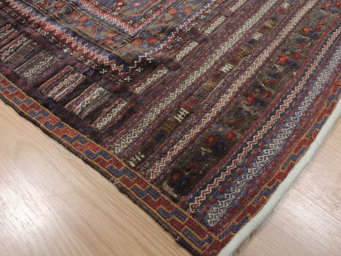 Baluch Blue Square Flat Woven 39 X 310 Area Rug 100-109381 Image 9