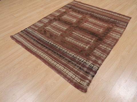 Baluch Brown Hand Knotted 42 X 51 Area Rug 100-109382 Image 2