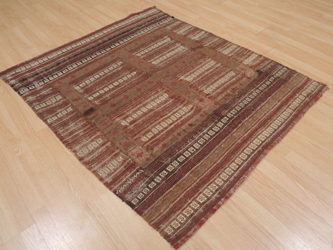 Baluch Brown Hand Knotted 42 X 51 Area Rug 100-109382 Image 6