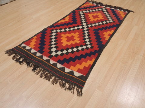 Kilim Red Flat Woven 211 X 63  Area Rug 100-109384 Image 5