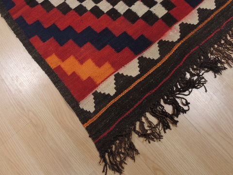 Kilim Red Flat Woven 211 X 63  Area Rug 100-109384 Image 7