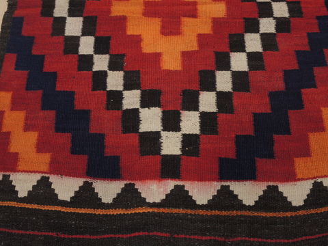 Kilim Red Flat Woven 211 X 63  Area Rug 100-109384 Image 8