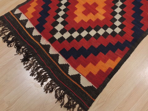 Kilim Red Flat Woven 211 X 63  Area Rug 100-109384 Image 9