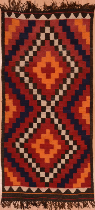 Kilim Red Flat Woven 211 X 63  Area Rug 100-109384 Image 0