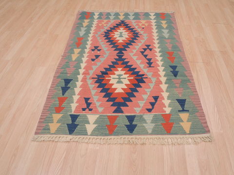 Kilim Purple Flat Woven 38 X 58 Area Rug 100-109386 Image 4
