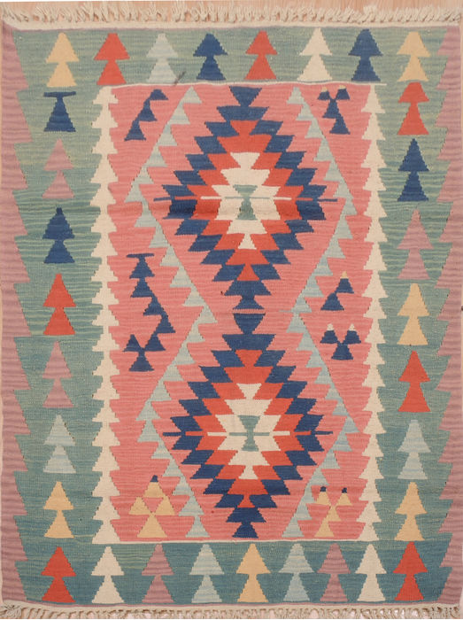 Kilim Purple Flat Woven 38 X 58 Area Rug 100-109386 Image 0