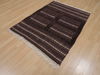 Kilim Brown Hand Knotted 38 X 47 Area Rug 100-109389 Thumb 2