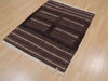 Kilim Brown Hand Knotted 38 X 47  Area Rug 100-109389 Thumb 4