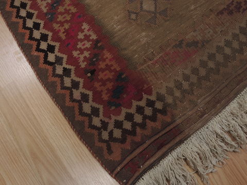 Kilim Green Hand Knotted 27 X 44 Area Rug 100-109390 Image 6