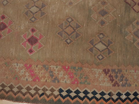 Kilim Green Hand Knotted 27 X 44 Area Rug 100-109390 Image 8