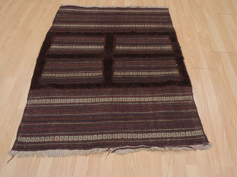 Kilim Red Square Hand Knotted 311 X 46 Area Rug 100-109391 Image 4
