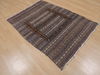 Kilim Brown Hand Knotted 36 X 50  Area Rug 100-109393 Thumb 4