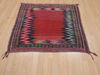 Kilim Red Square Hand Knotted 37 X 311  Area Rug 100-109394 Thumb 1