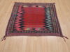 Kilim Red Square Hand Knotted 37 X 311 Area Rug 100-109394 Thumb 1