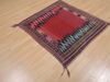 Kilim Red Square Hand Knotted 37 X 311 Area Rug 100-109394 Thumb 2