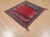 Kilim Red Square Hand Knotted 37 X 311 Area Rug 100-109394 Thumb 3
