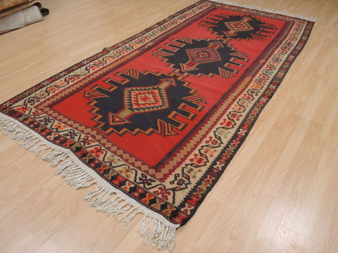 Kilim Red Runner Flat Woven 50 X 911 Area Rug 100-109395 Image 5