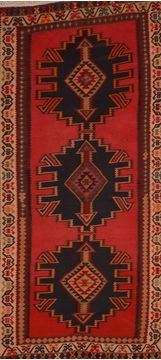 Afghan Kilim Red Runner 10 to 12 ft Wool Carpet 109395