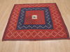 Kilim Red Square Flat Woven 42 X 42  Area Rug 100-109396 Thumb 1