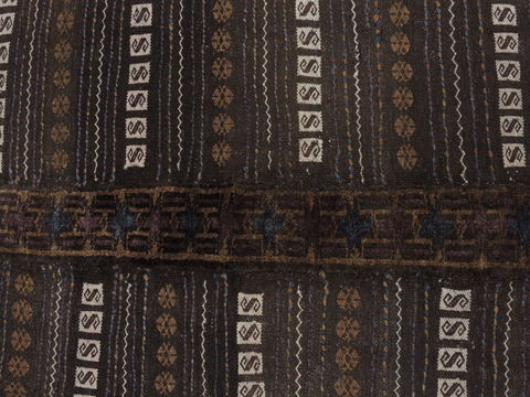 Kilim Brown Square Flat Woven 40 X 40 Area Rug 100-109403 Image 8
