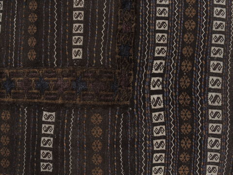 Kilim Brown Square Flat Woven 40 X 40 Area Rug 100-109403 Image 9