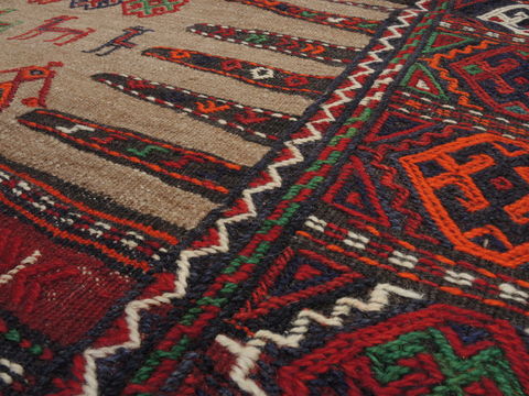 Kilim Red Square Flat Woven 33 X 33 Area Rug 100-109405 Image 9
