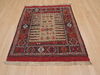 Kilim Red Square Flat Woven 33 X 33 Area Rug 100-109405 Thumb 4