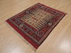 Kilim Red Square Flat Woven 33 X 33 Area Rug 100-109405 Thumb 5