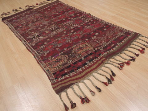 Kilim Brown Hand Knotted 42 X 69 Area Rug 100-109407 Image 6