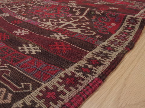 Kilim Brown Hand Knotted 42 X 69 Area Rug 100-109407 Image 7
