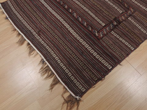 Kilim Brown Hand Knotted 41 X 49 Area Rug 100-109409 Image 8