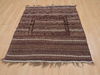 Kilim Brown Hand Knotted 41 X 49  Area Rug 100-109409 Thumb 1