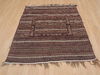 Kilim Brown Hand Knotted 41 X 49  Area Rug 100-109409 Thumb 4