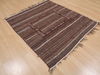 Kilim Brown Hand Knotted 41 X 49  Area Rug 100-109409 Thumb 5