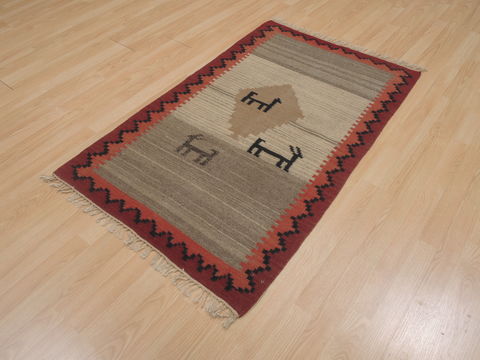 Kilim Beige Flat Woven 210 X 48 Area Rug 100-109410 Image 2