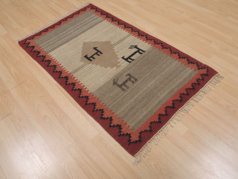 Kilim Beige Flat Woven 210 X 48 Area Rug 100-109410 Image 3
